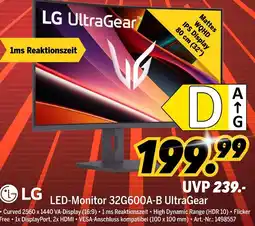 MEDIMAX Lg led-monitor 32gq600a-b ultragear Angebot