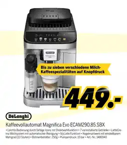 MEDIMAX De'longhi kaffeevollautomat magnifica evo ecam290.85.sbx Angebot