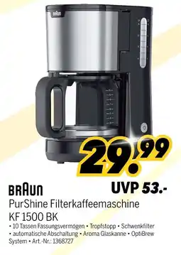 MEDIMAX Braun purshine filterkaffeemaschine Angebot