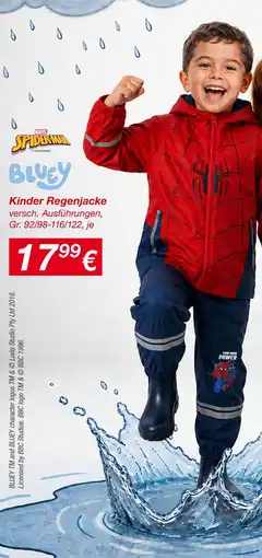 KiK Bluey kinder regenjacke Angebot