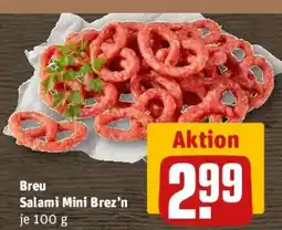 REWE Breu Salami Mini Brez'n Angebot