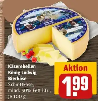 REWE Käserebellen König Ludwig Bierkäse Angebot