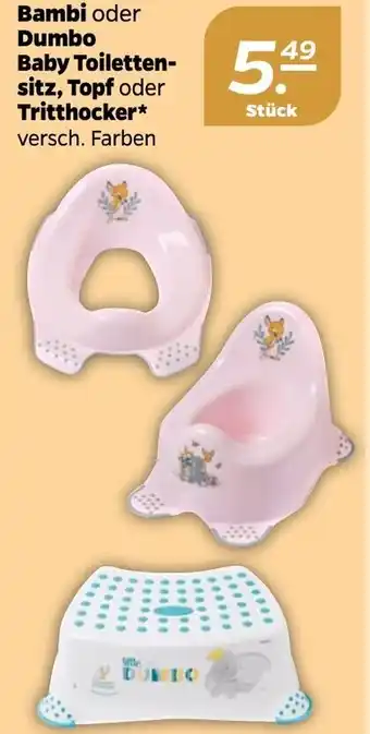 NETTO Bambi oder Dumbo Baby Toilettensitz, Topf oder Tritthocker Angebot