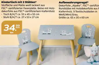 NETTO Kindertisch mit 2 Stühlen Angebot