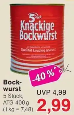 Jawoll Knackige Bockwurst Angebot