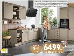 Franz Knuffmann Landhausküche "Frano" mit moderner Rahmenfront im Farbton Macchiato Angebot
