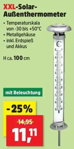 Thomas Philipps XXL-Solar-Außenthermometer Angebot