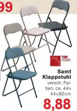 Jawoll TIM HOME Samt Klappstuhl Angebot