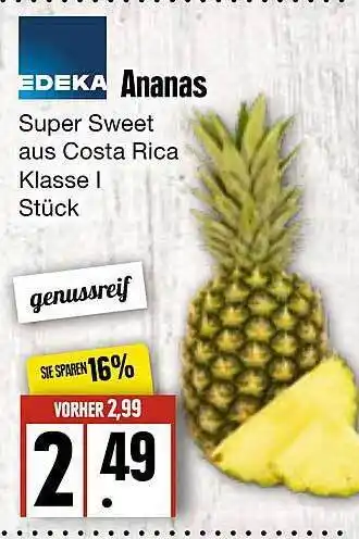 Edeka Frischemarkt Ananas Angebot