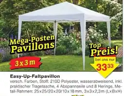 Jawoll Mega-Posten Pavillons Easy-Up-Faltpavillon Angebot