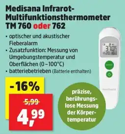 Thomas Philipps Medisana Infrarot-Multifunktionsthermometer TM 760 oder 762 Angebot