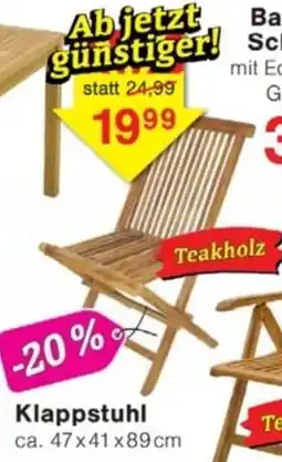 Jawoll Klappstuhl Teakholz Angebot