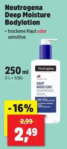 Thomas Philipps Neutrogena Deep Moisture Bodylotion Angebot