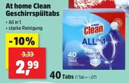 Thomas Philipps at home Clean Geschirrspültabs Angebot