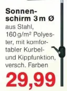 Jawoll Sonnen-schirm 3m Ø Angebot
