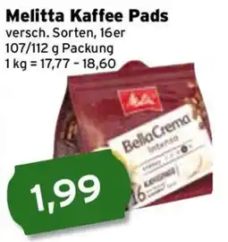 CAP Markt Melitta Kaffee Pads Angebot