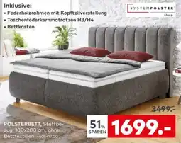 porta POLSTERBETT, Stoffbezug, 180x200 cm, ohne Betttextilien Angebot
