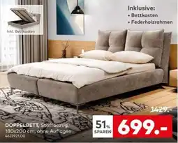 porta DOPPELBETT, Stoffbezug Angebot