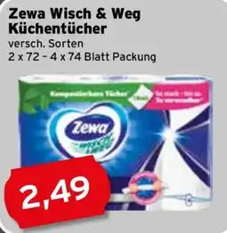 CAP Markt Zewa Wisch & Weg Küchentücher Angebot