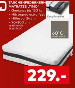 porta TASCHENFEDERKERN MATRATZE "TIMO" Angebot
