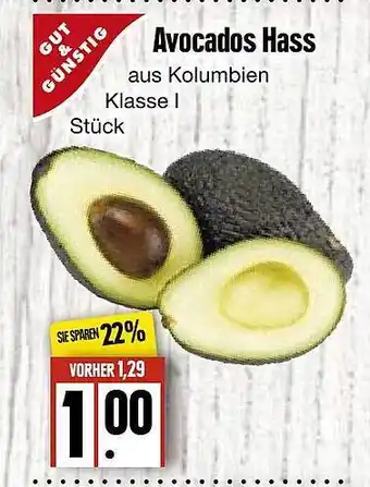 Edeka Frischemarkt Gut & Günstig Avocados Hass Angebot