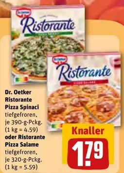 REWE Dr. Oetker Ristorante Pizza Spinaci Angebot