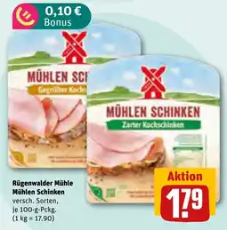 REWE Rügenwalder Mühle Mühlen Schinken Angebot