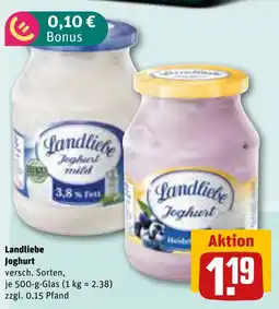 REWE Landliebe Joghurt Angebot