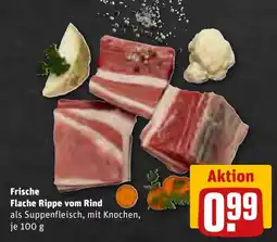 REWE Frische Flache Rippe vom Rind Angebot