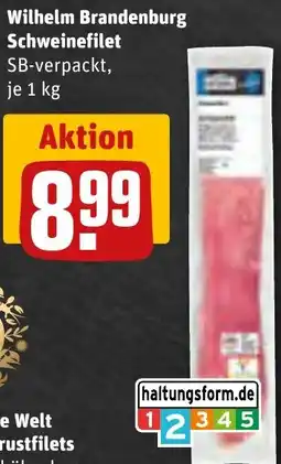 REWE Wilhelm Brandenburg Schweinefilet Angebot