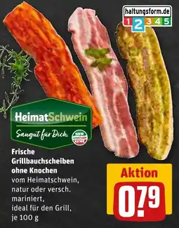 REWE HeimatSchwein Grillbauchscheiben Angebot