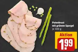 REWE Putenbrust mit grünem Spargel Angebot