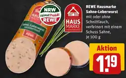 REWE REWE Hausmarke Sahne-Leberwurst Angebot