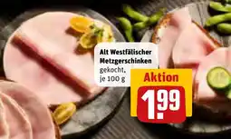 REWE Alt Westfälischer Metzgerschinken Angebot