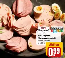 REWE REWE Regional Frischwurstaufschnitt Angebot