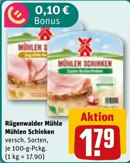 REWE Rügenwalder Mühle Mühlen Schinken Angebot
