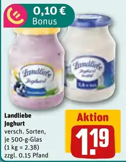 REWE Landliebe Joghurt Angebot