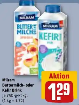 REWE Milram Buttermilch- oder Kefir Drink Angebot