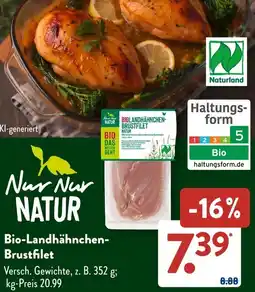 Aldi Süd Nur Nur Natur Bio-Landhähnchen Brustfilet Angebot