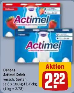 REWE Danone Actimel Drink Angebot