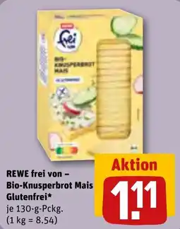 REWE frei von - Bio-Knusperbrot Mais Glutenfrei* Angebot