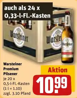 REWE Warsteiner Premium Pilsener Angebot
