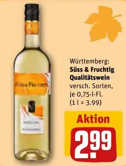 REWE Württemberg: Süss & Fruchtig Qualitätswein Angebot