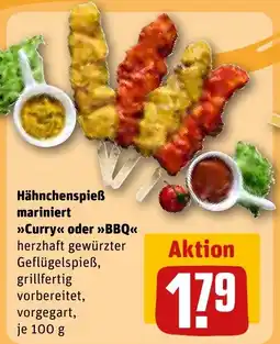 REWE Hähnchenspieß mariniert Angebot