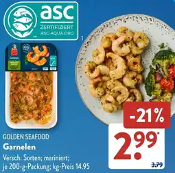 Aldi Süd GOLDEN SEAFOOD Garnelen Angebot