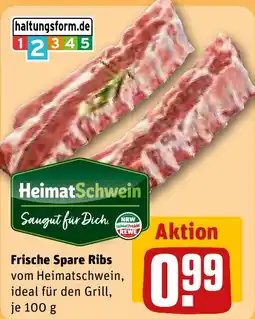REWE HeimatSchwein Frische Spare Ribs Angebot
