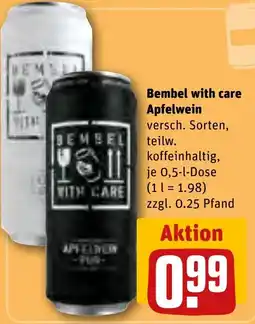 REWE Bembel with care Apfelwein Angebot