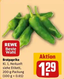 REWE REWE Beste Wahl Bratpaprika Angebot