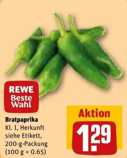 REWE REWE Beste Wahl Bratpaprika Angebot