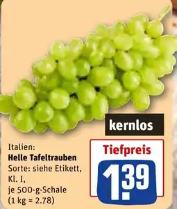 REWE Helle Tafeltrauben Angebot